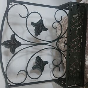 Decorative Black Iron Metal Wall Planter